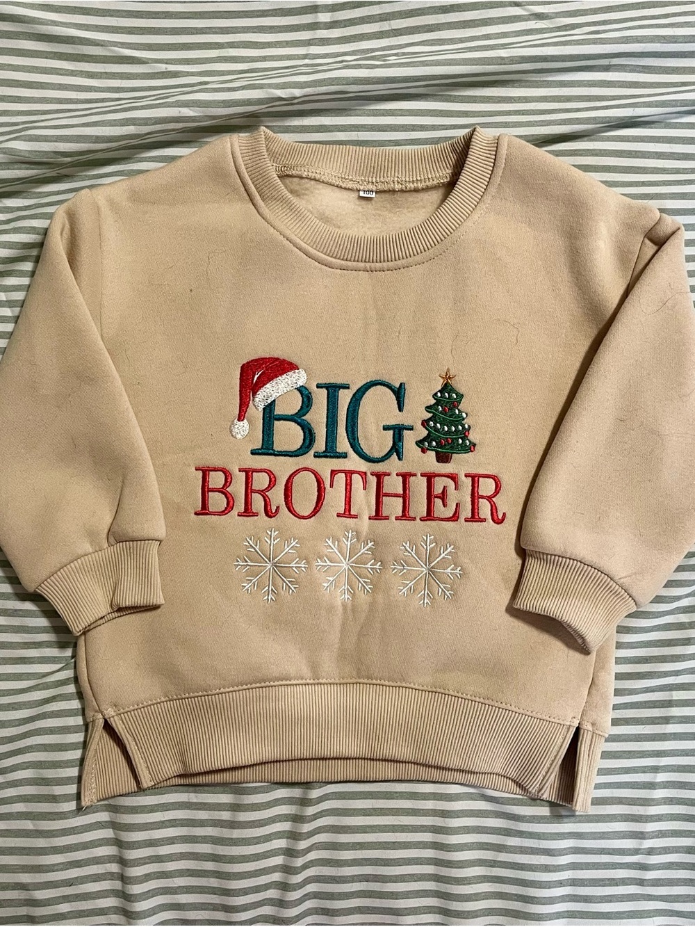 Big Brother Holiday Sweatshirt - Beige